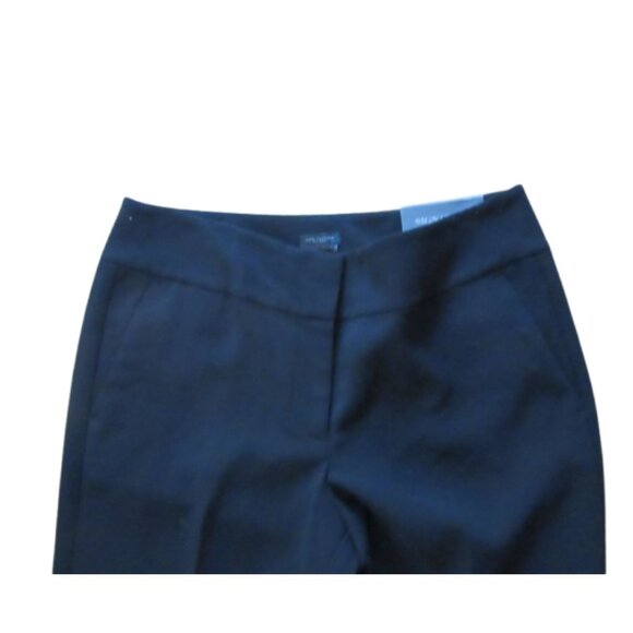 New w Tags, Ann Taylor Signature Black Straight Pants SZ 6, Inseam 32" - Picture 4 of 9